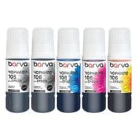 Чернила Barva Epson 105/106 5x70 мл OneKey, BK/PB/C/M/Y, SET (E105-070-MP)