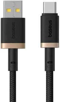 Кабель Baseus USB-Type-C 60W 2m (P10377802U01-02) чорно-золотий