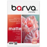 Фотобумага Barva, матовая, A3, 280 г/м², 20 лист, серия "Everyday" (IP-AE280-447)