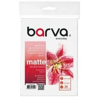 Фотобумага Barva, матовая, двусторонняя, 13x18, 220 г/м², 20 лист, серия "Everyday" (IP-BE220-441)