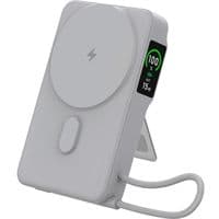 Powerbank GELIUS Fluxen 10000mAh, 15W Magnetic Wireless Charge Qi2, серый, GP-PBW120