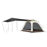 Палатка Naturehike четырехместная с тентом автоматическая Ango CNK2550WS010, коричневая (6927595789094)