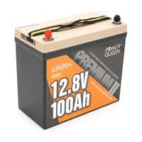 Аккумуляторная батарея LiFePO4 Power Queen 12.8V 100Ah Mini, 1280Wh, BMS 100A, 329*172*214мм