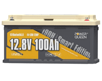 Аккумуляторная батарея LiFePO4 Power Queen RV190 12.8V 100Ah H190, 1280Wh, BMS 100A, 329*172*214мм
