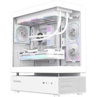 Корпус компьютерный Midi Tower без блока питания ATX, M-ATX, ITX. (Support BTF),Tempered Glass,Mesh, N80 WH