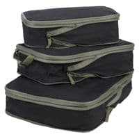 Набір чохлів для упаковки одягу, Tucano Pigio Travel 3 в 1, нейлон, чорний