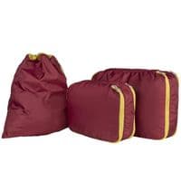 Набір чохлів для пакування одягу, Tucano Piego Travel 2+1, нейлон, бордо