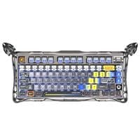 Клавиатура механическая GravaStar Mercury K1 Pro 80keys, GravaStar x Kailh Speedy Mint, BT/WL/USB, Interstellar Silver