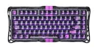 Клавиатура механическая GravaStar Mercury V75 Lite 80keys, Magnetic Blackcore, USB-A, RGB, Transparent Black