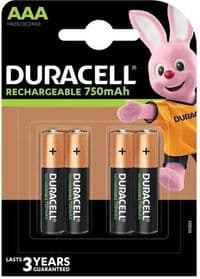 Аккумулятор Duracell HR03 (AAA) 750mAh уп. 4 шт (6832571)