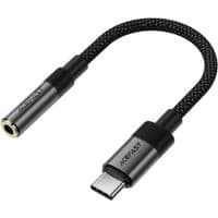 Переходник USB-C --> 3.5 mm 15cm audio converter J12 Acefast black