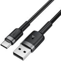 Кабель USB 2.0 AM-Type-C M, 1.2 м, 60W aluminum alloy Black, C22-04 Acefast