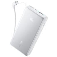 зовн. акум. ANKER - 20000 mAh 22.5W Built-In USB-C Cable (Білий)