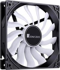 Кулер JONSBO 12020 Black (120 мм, 1100 об/мин, 28,6 дБ, 1*3-контактный + 1*4-контактный)