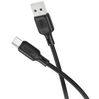 Кабель BOROFONE BX113 Lenny silicone charging data cable Type-C(L=3M) Black