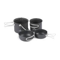 Набор туристической посуды Naturehike NH18T018-G, алюминий, 2 кастрюли, 2 крышки (6927595785515)