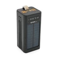 Powerbank 7GO GPW-01 50000mAh, Solar, Fast charge PD22.5W, Li-pol, LCD Display, Вход:Type-C, Выходы: 2xUSB Type-C, 4xUSB Type-A, кабеля Type-C / Lightning, 1,080, Black, Box