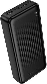Універсальна мобільна батарея 20000 mAh, Borofone BJ78A Clever, Black, 20 Вт, 1xType-C (PD3.0) / 2xUSB (QC3.0)