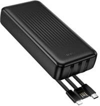 Универсальная мобильная батарея 20000 mAh, Borofone BJ79A Clever, Black, 20 Вт, 1xType-C (PD3.0) / 1xUSB (QC3.0) / 1xLightning (QC3.0)