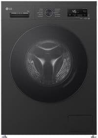 Пральна машина LG фронтальна, 9кг, 1400, A, 55см, дисплей, пара, інвертор, чорний