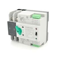 Автомат введения резерва (АВР) двуполюсный OSGQ8-125 / 2P PV, 230V / 125A на DIN-рейку для солнечных систем