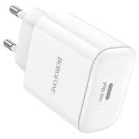 СЗУ BOROFONE BA81A 110-240V, PD20W, USB-C, 20W, White, Box