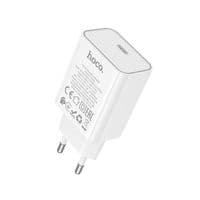 СЗУ HOCO C143A110-240V, PD20W, USB-C, білий, коробка