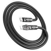 Кабель Hoco U118, Type-C-Lighting (поворот 180 ), 27W, длина 1.2м, Black, BOX