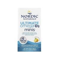 Витаминно-минеральный комплекс Nordic Naturals Омега-3 и витамин D3, 1120 мг и 25 мкг (1000 МЕ), вкус лимона, Ultima (NOR-06105)
