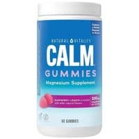 Витаминно-минеральный комплекс Natural Vitality Цитрат Магния, 330 мг, вкус малина лимон, CALM, Magnesium Supplement (PTG04371)