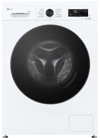 Пральна машина LG фронтальна, 9кг, 1400, A, 55см, дисплей, пара, інвертор, білий