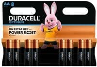 Батарейка Duracell LR6/AA OPTIMUM (8шт)