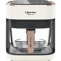 Мультипечь Liberton LAF-3216, White, 1500W, 4,5 л, 8 программ, управление сенсорное, таймер, стеклянная чаша, 80-200 ˚C, защита от перегрева