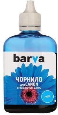 Чорнило Barva Canon GI-490, Cyan, G1400/G2400/G3400/G4400/G4500, 70 мл, водорозчинне, флакон OneKey (G490-508e)