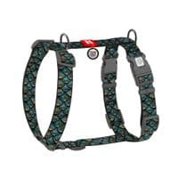 Шлея для собак WAUDOG H-подібна анатомічна Nylon з QR адресником "Луска" пластиковий фастекс XL (347-0179)