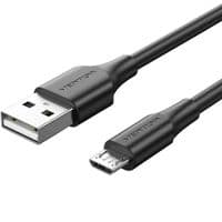 Кабель USB 2.0 AM-micro BM 2.0м Black Vention
