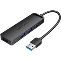 USB-порт 3.0 --> 4xUSB-A 3.0, 5 Гбит/с, черный Vention