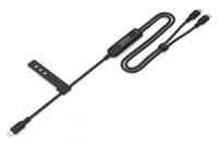 Кабель DIGITUS USB-C > 2xUSB-C зарядка/синхронизация, USB 2.0, 140W, 1.8м, черный