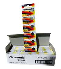 Батарейка литиевая CR1220CH, PANASONIC, 3V, 35 mAh, 12.5x2mm, 0.8g, 5 шт в блистере (упак.100 штук) цена за блист.