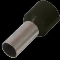 Наконечник втулковий з ізоляцією E0,75-08 чорний (100шт)