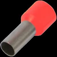 Наконечник втулковий з ізоляцією E1-08 червоний (100шт)