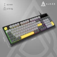 Клавіатура Ajazz AF98 Black USB-C Black Gray Yellow (AF98-BGY)