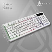Клавиатура Ajazz AF98 Black USB-C White (AF98-W)
