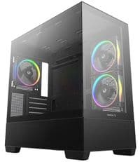Корпус Deepcool CG380 3F черный Без БЖ ITX/Micro-ATX/Micro-ATX(Rear Connector); 2x3.5,2+3*2.5"