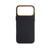 Чохол до мобільного телефона Armorstandart LikeCarbon2 SE MagCase Apple iPhone 17 Pro Max Black Orange (ARM89162)