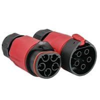Соединитель электрического кабеля, I-тип, 16A, 5P, 0.5-1.5/2.5мм², IP68, Red