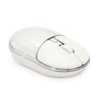 Мыша беспроводная JEDEL WD142, 800 / 1200 / 1600DPI, 2.4 GHz+Bluetooth 5.0, 3.7V 300mAh, Type-C зарядка 105x59x34 мм. White. Box
