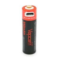 Аккумулятор 14500 Li-Ion Vapcell P1409A, 950mAh, 3.6V, Micro USB