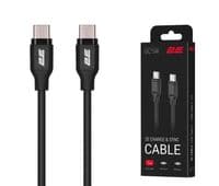 Кабель USB-C > USB-C зарядка/синхронизация 2E 2м, 60Вт Type-C, Glow, черный
