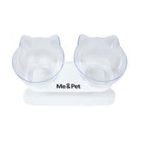 Посуда для кошек Me&Pet Миски с подставкой прозрачные (NMP060)